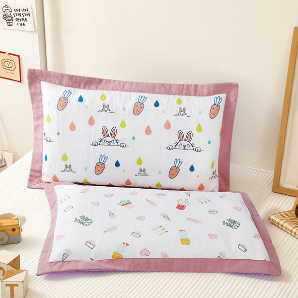 Cotton gauze pillowcase for baby