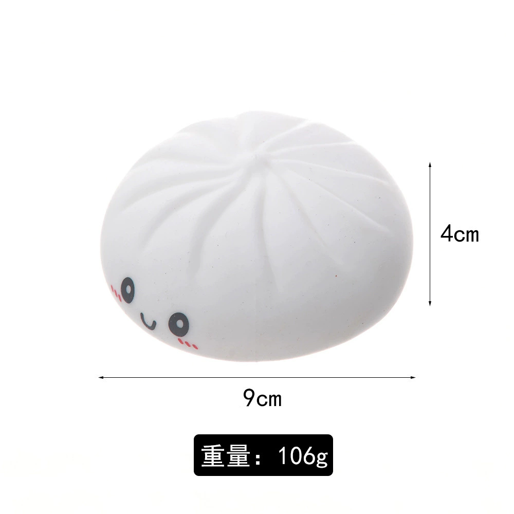 Bollos de expresión de descompresión, pellizcar, comida creativa, jugar con los bollos, pellizcar lindo, nuevos y extraños juguetes de goma suave para descomprimir y descomprimir