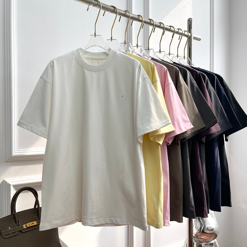 Newly Launched R+ Fashionable 9-Color Pony Embroidery Color-Blocking Round-Neck Short-Sleeve T-Shirt, Loose Fit, Versatile, Unisex Newly Launched R+ Fashionable 9-Color Pony Embroidery Color-Blocking Round-Neck Short-Sleeve T-Shirt, Loose Fit, Versatile, Unisex
