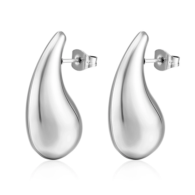 Серьги из нержавеющей стали, европейский стиль, 18 К, оптовая продажа