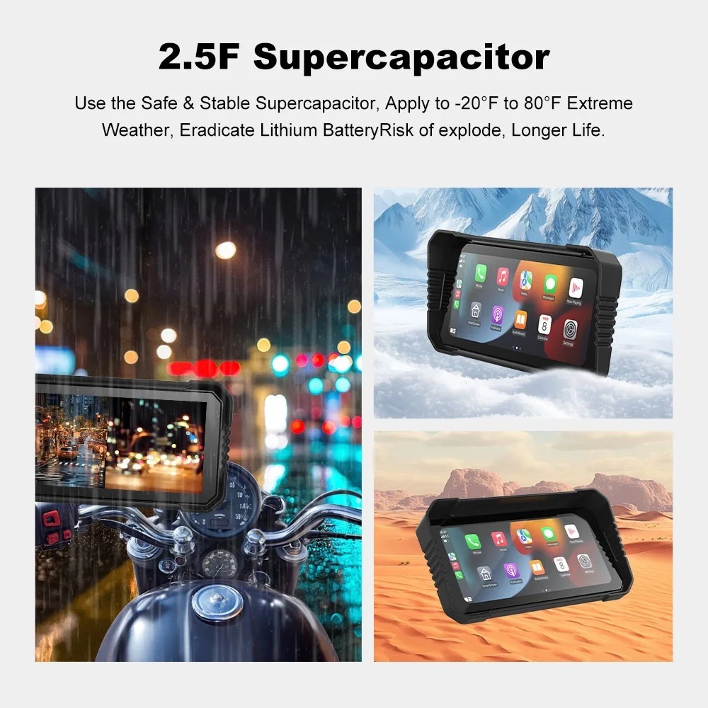 Waterproof Riding Recorder, Motorcycle-Mounted High-Definition Camera, Wifi Networked Gps Navigation, Night Vision Motorcycle Recorder