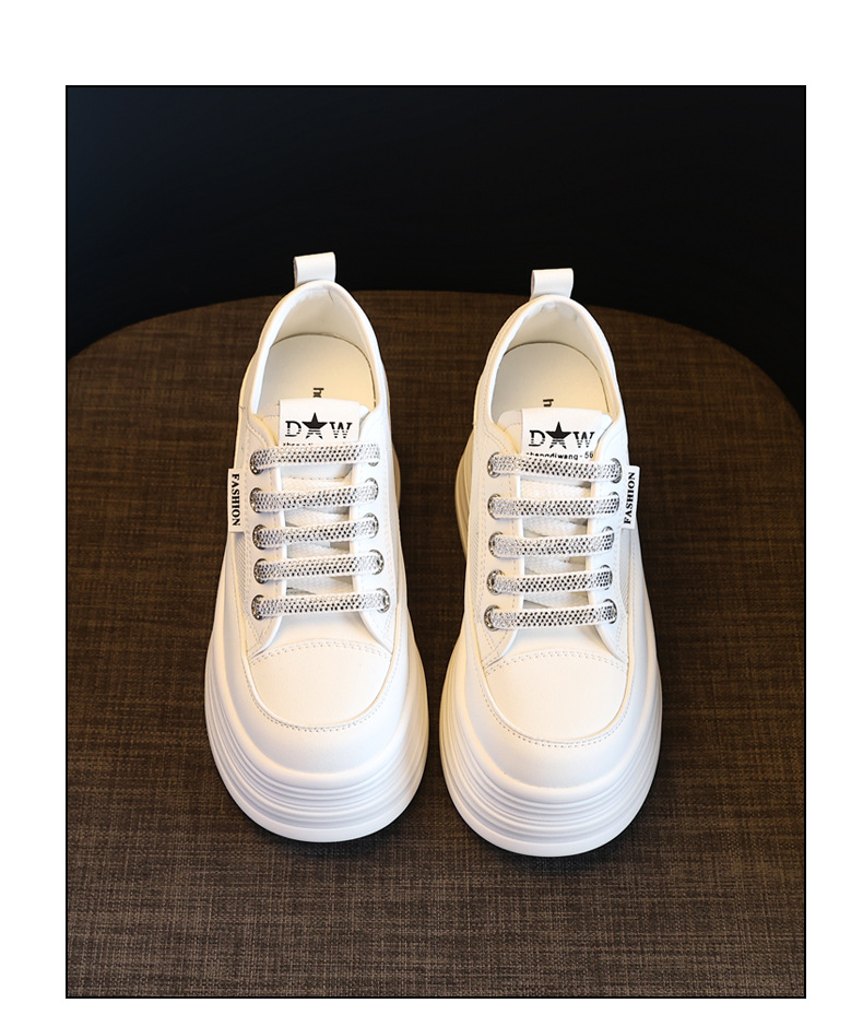 Giày sneaker nữ đế dày chunky mặt lưới thoáng khí phối trắng dễ mặc — Màu trắng bạc chi tiết 19