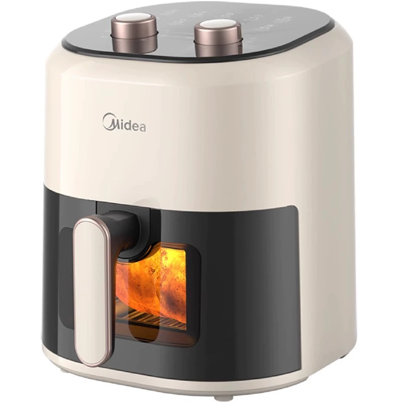 Аэрогриль Midea 4.5 л большой ёмкости, многофункциональный, визуальный жарочный горшок KZE4581BD