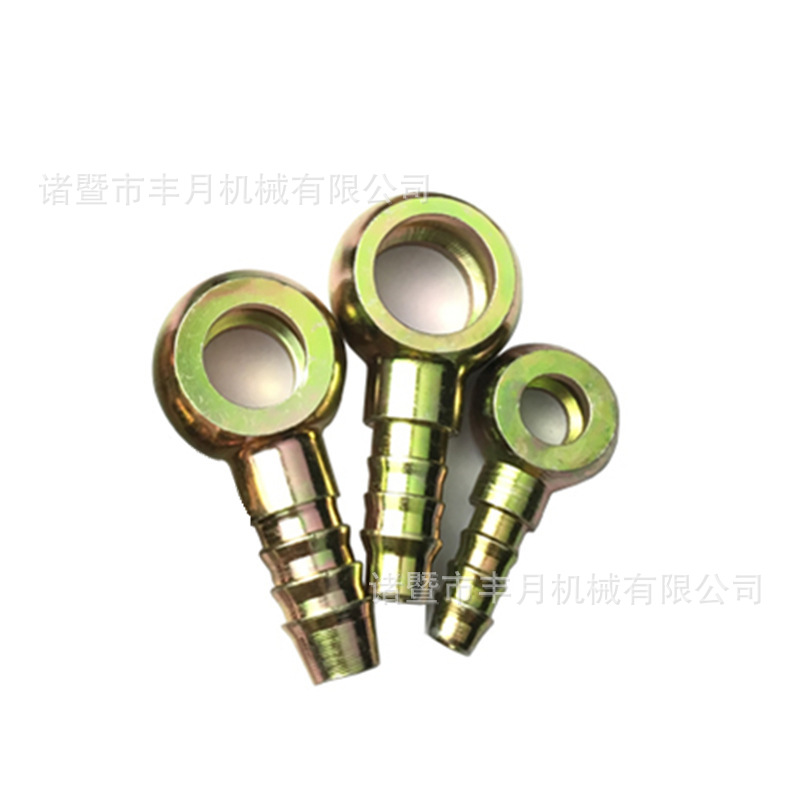 圆球铰接接头低压圆球亚太管柴油管刹车管尼龙软管扁接头竹节插管