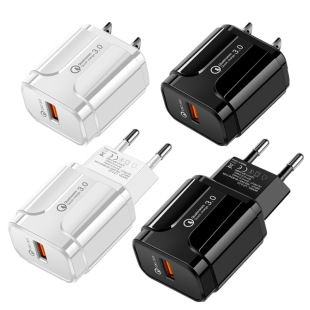 Qualcomm QC3.0 Fast Charging Flash Mobile Phone Charger 5V/3A Travel Charging Head European Regulations US Regulations Cross-border Wholesale