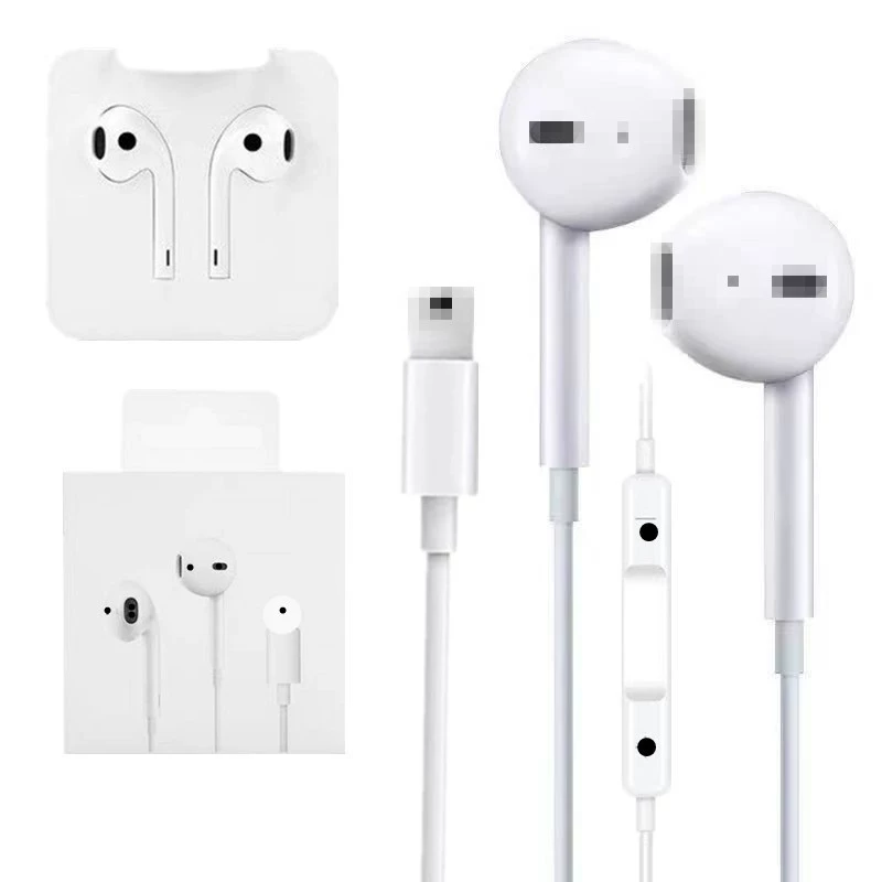 Apple совместимые оригинальные наушники для телефона с проводным управлением