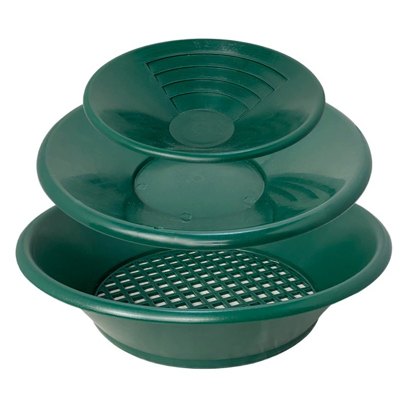 В наличии оптом Ручная стирка песочный стол пластиковая круглая Золотая сковорода ручной экран золотые инструменты внешняя торговля костюм оборудования для панорамирования золота