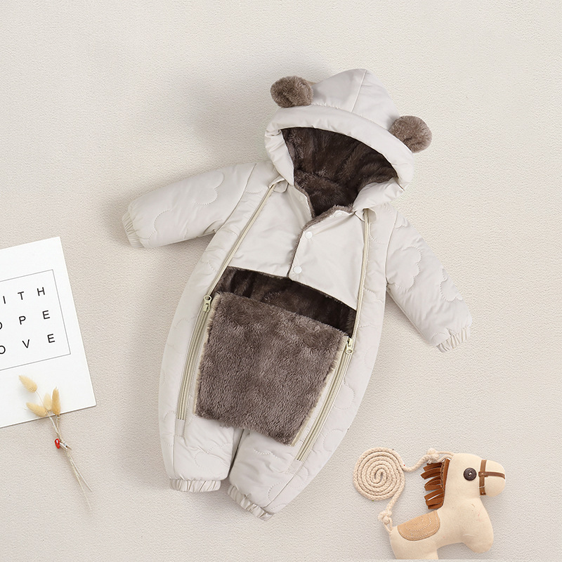 With zipper, white, cartoon