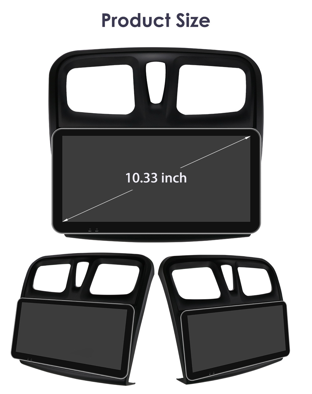 Suitable for 12-19 Renault Logan/Dacia Central Control Large Screen Android Large Screen Reversing Image Navigation Gps