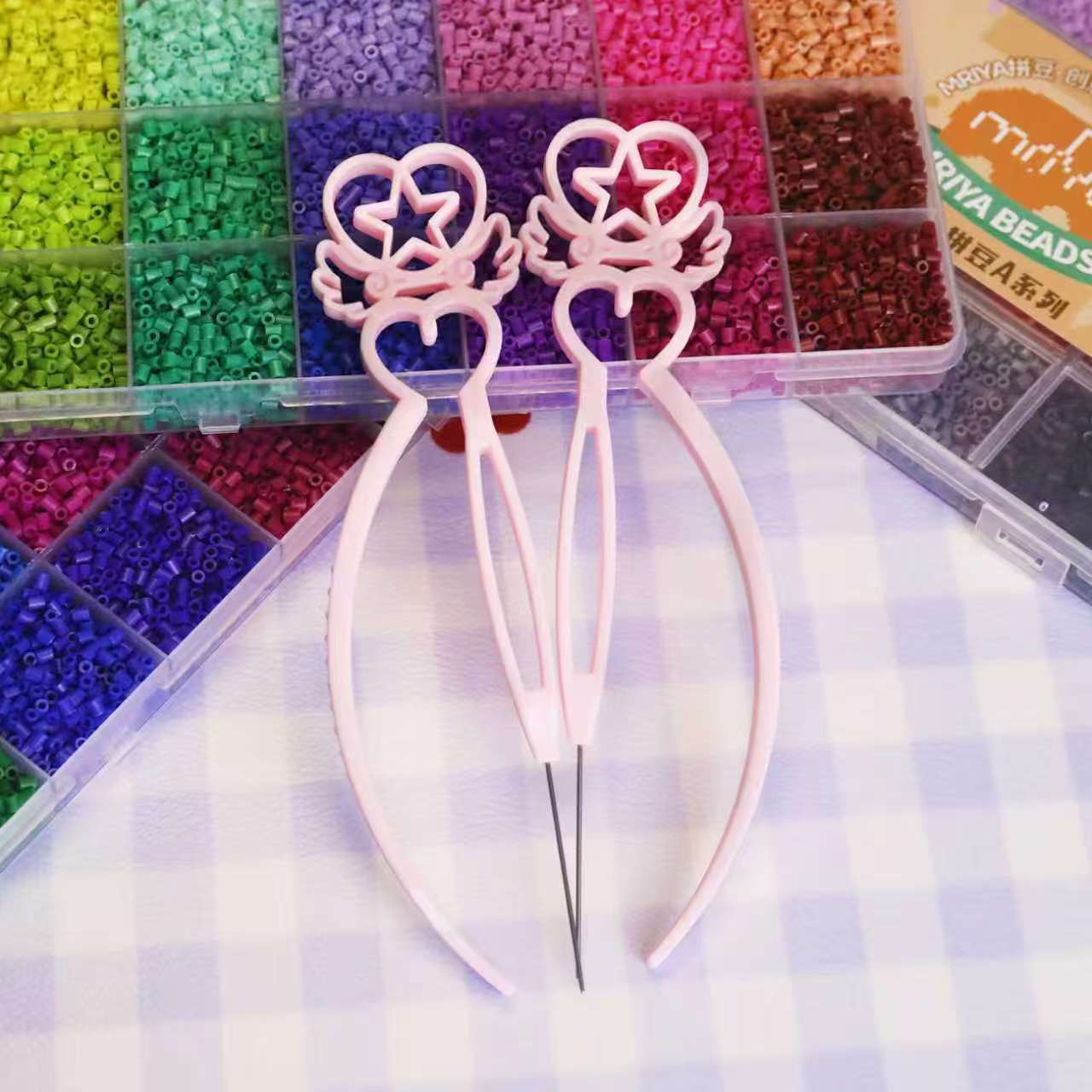 2.6mm conjunto de herramientas de frijoles aguja de frijoles bolígrafo de frijoles pala de frijoles caja de frijoles pinzas de frijoles junta de frijoles conjunto DIY manual