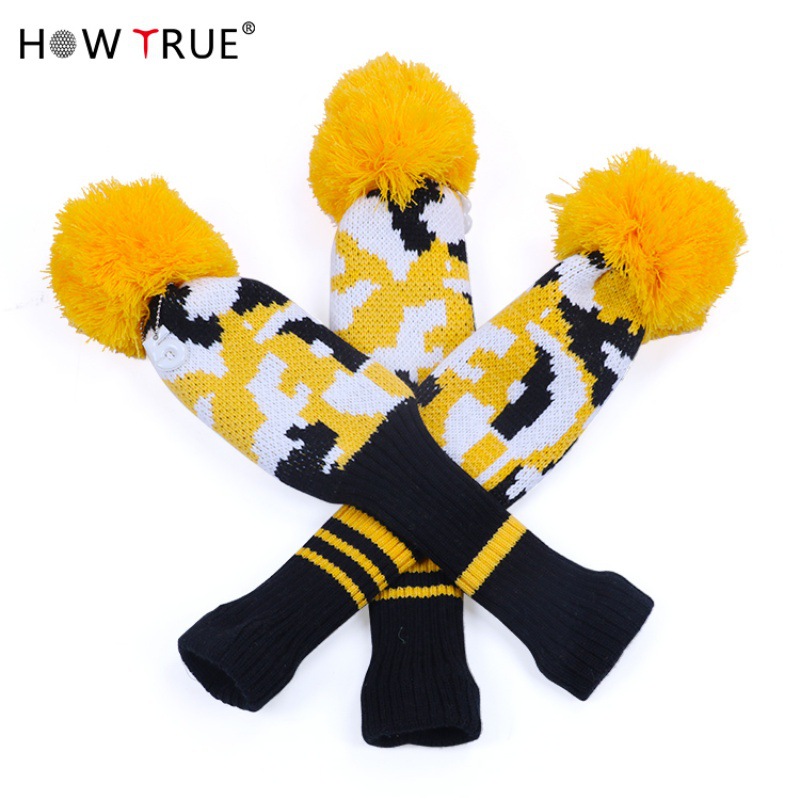 Recommends Hat Cover Knitted Extended Golf Club Head Protective Cap Club Protective Cover