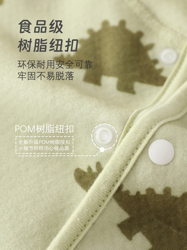 Baby Bodysuit Class A for Autumn/Winter, Warm Thinsulated Dual-Side Fleece 0-1 Year Old Baby Outing Crawling Suit