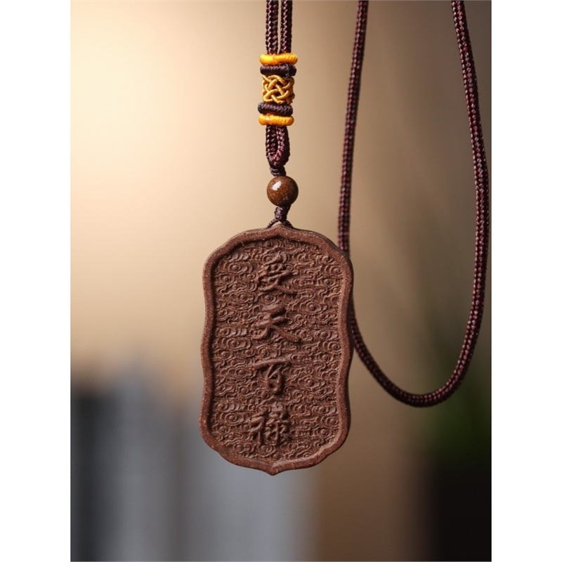 [Hexiang ブランド] 天然手作り古代十二精薬天然祝福カードペンダントネックハンギングトラックハンギング多用途|undefined