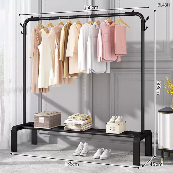 Plastic combined with a cloak rack U -shaped arch bridge black 150