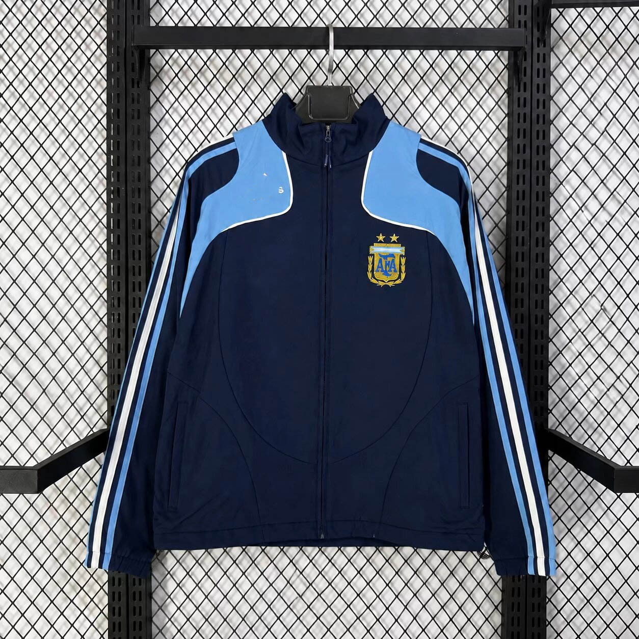 Nueva chaqueta de fútbol de doble cara chaqueta de asalto chaqueta de algodón Brasil París Arsenal Alemania BairbaL chaqueta impermeable image 63