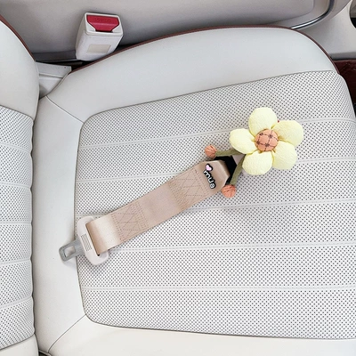 Pregnant Women's Seat Belt, Other Automotive Interior Supplies - beige-maternity-anti-strangle-safety-belt-cream-yellow-sunflower