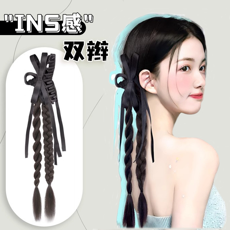 Wig Women's Boxing Braid High Horsetail European and American Girls Spice Girl Braid High Color Value Braid Hot Selling Cute Braid