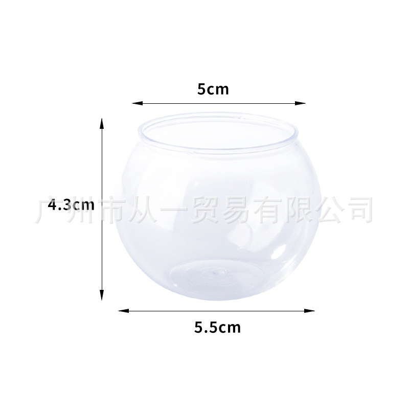 Vaso Desechable con Tapa para Pudín y Postres de Plástico PS Transparente