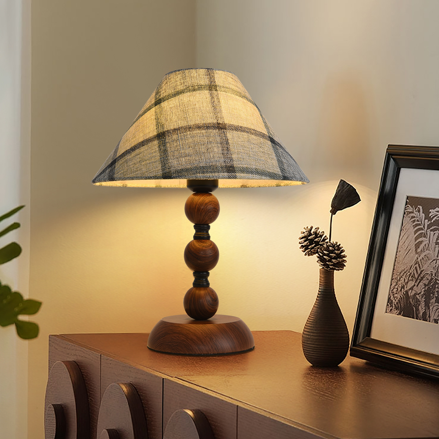 Decoración de la nueva estética de la dinastía Song de estilo antiguo retro retro luz de cabecera de cama dormitorio luz de noche 521L