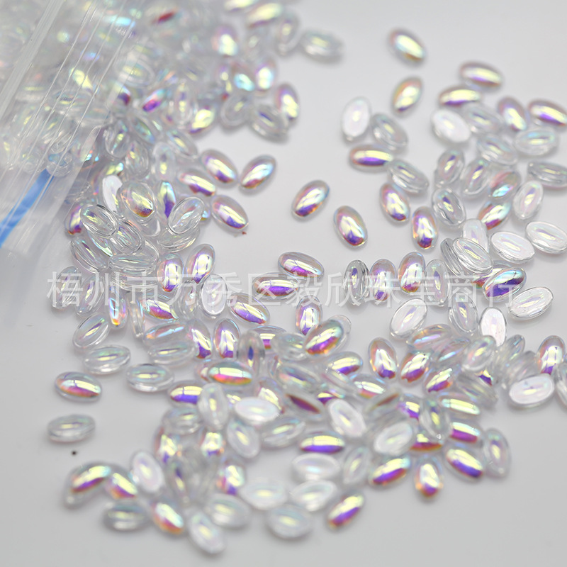 人造宝石立方氧化锆蛋面平底素面蛋形卜面椭圆现货光面饰配量大优