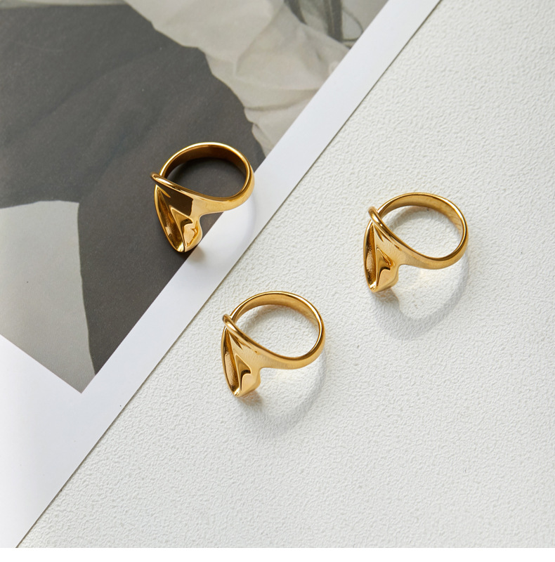 6g Weight Rings Classification Fashion Solid Color Titanium Steel Plating Rings 1 Piece