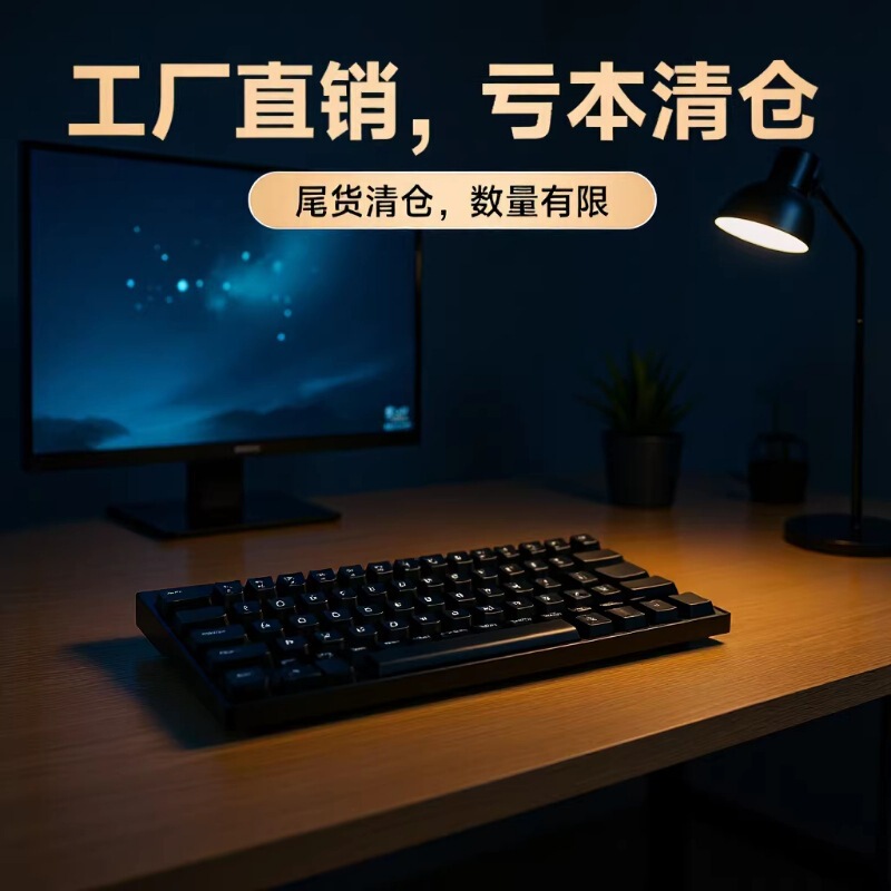 [Discount Clearance] Langtu Clearance Wired Keyboard Green Switch Office Gaming Competition Laptop Keyboard