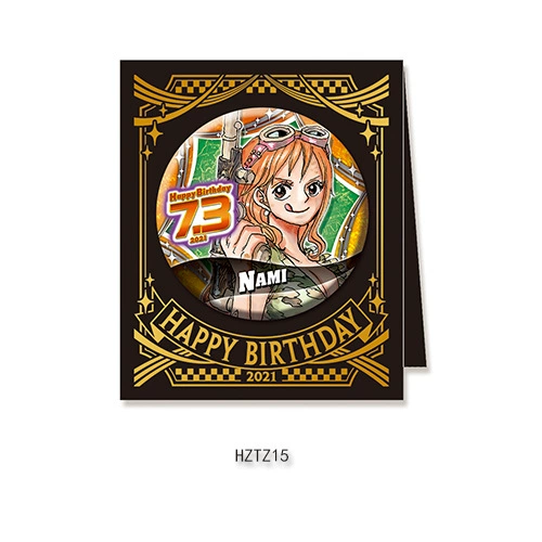 Бейдж дня рождения Comic Factory ONE PIECE Лuffy Zoro Chopper Sanji Nami стойка для бейджей на день рождения