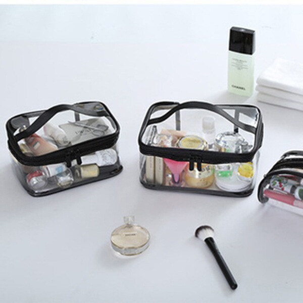 capacious cosmetic bag for traveling PVC
