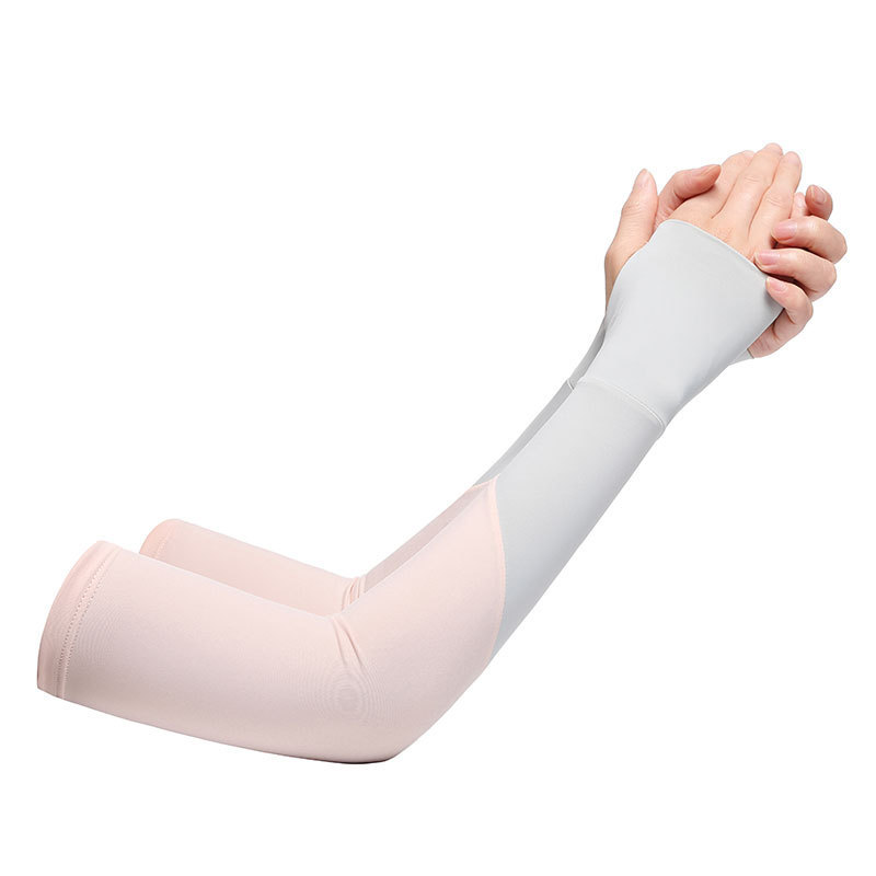 Mangas de hielo con protección solar, mangas delgadas para mujer, mangas de mano resistentes a los rayos UV de todo fósforo de moda, protección de los brazos largos para la conducción en verano