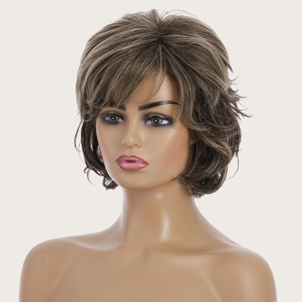 Women's Elegant Party Street High Temperature Wire Side Fringe Curls Wig Net display picture 3