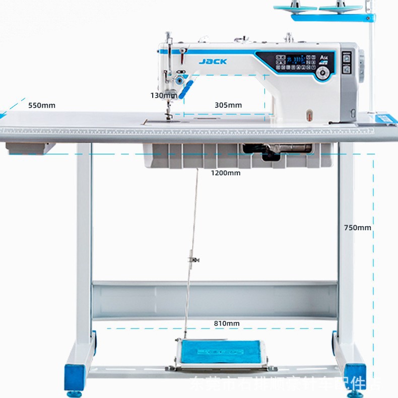 Jack / Jack A5EA máquina de coser industrial de computadora automática máquina de coser plana para hacer carro plano eléctrico