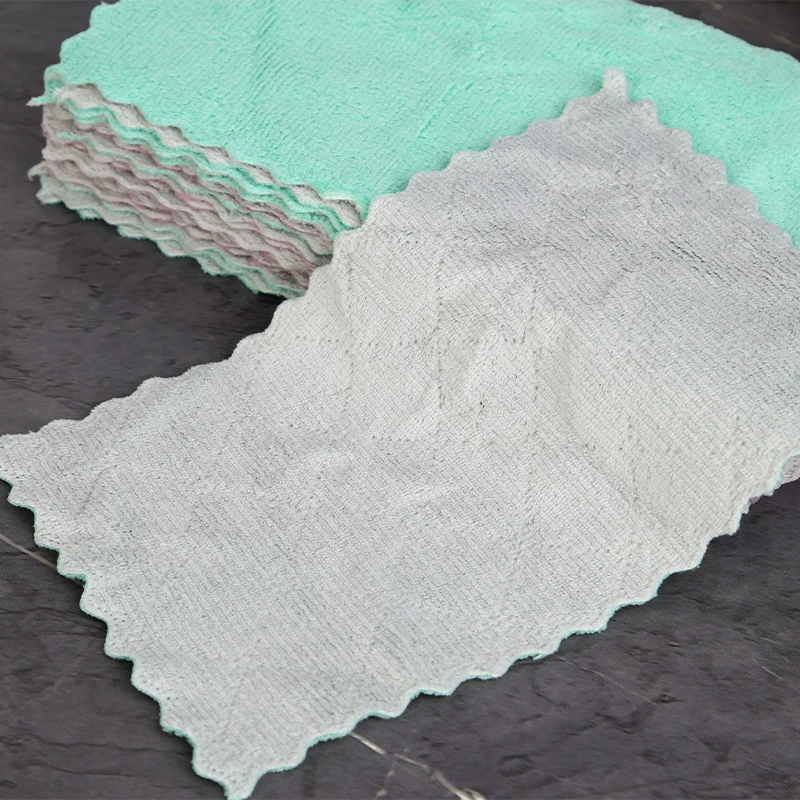 Двухцветные впитывающие чистящие ткани, microfiber кухонные салфетки, 25×25 / 27×16 см, набор вариантов