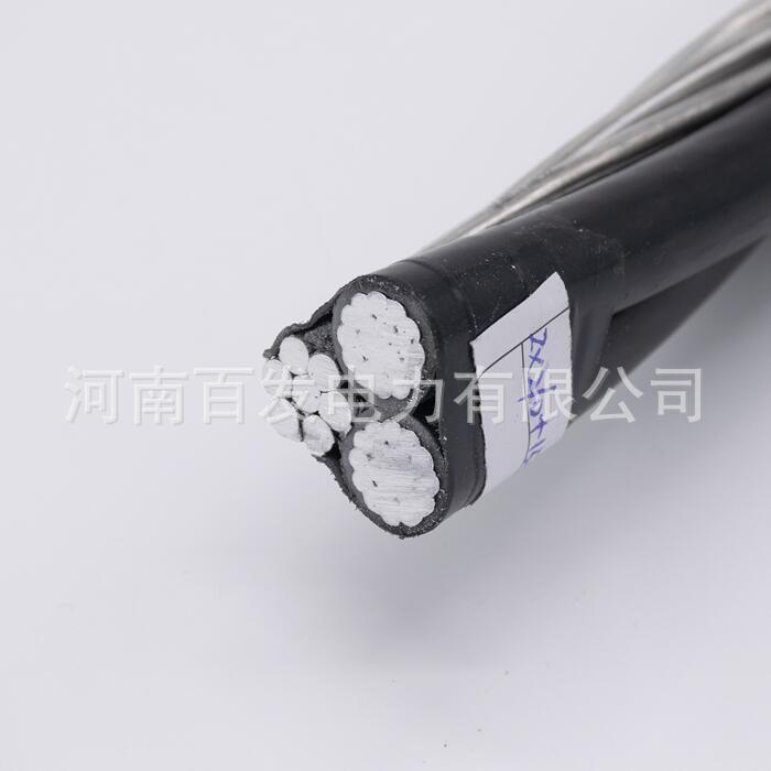 ABC铝芯架空电缆 出口供应 XLPE绝缘 Triplex Cable 2*16+16(裸)