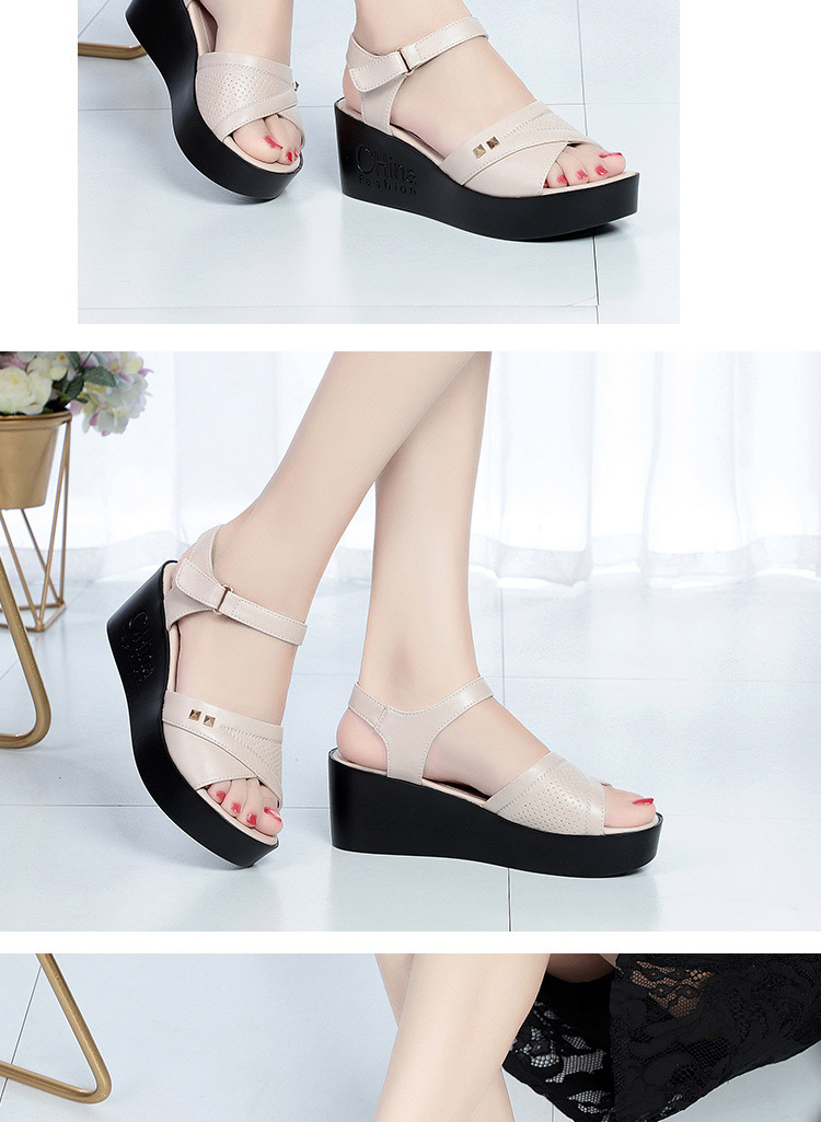 Dép sandal nữ quai chữ V đế bệt chống trượt mùa hè — đen chi tiết 13