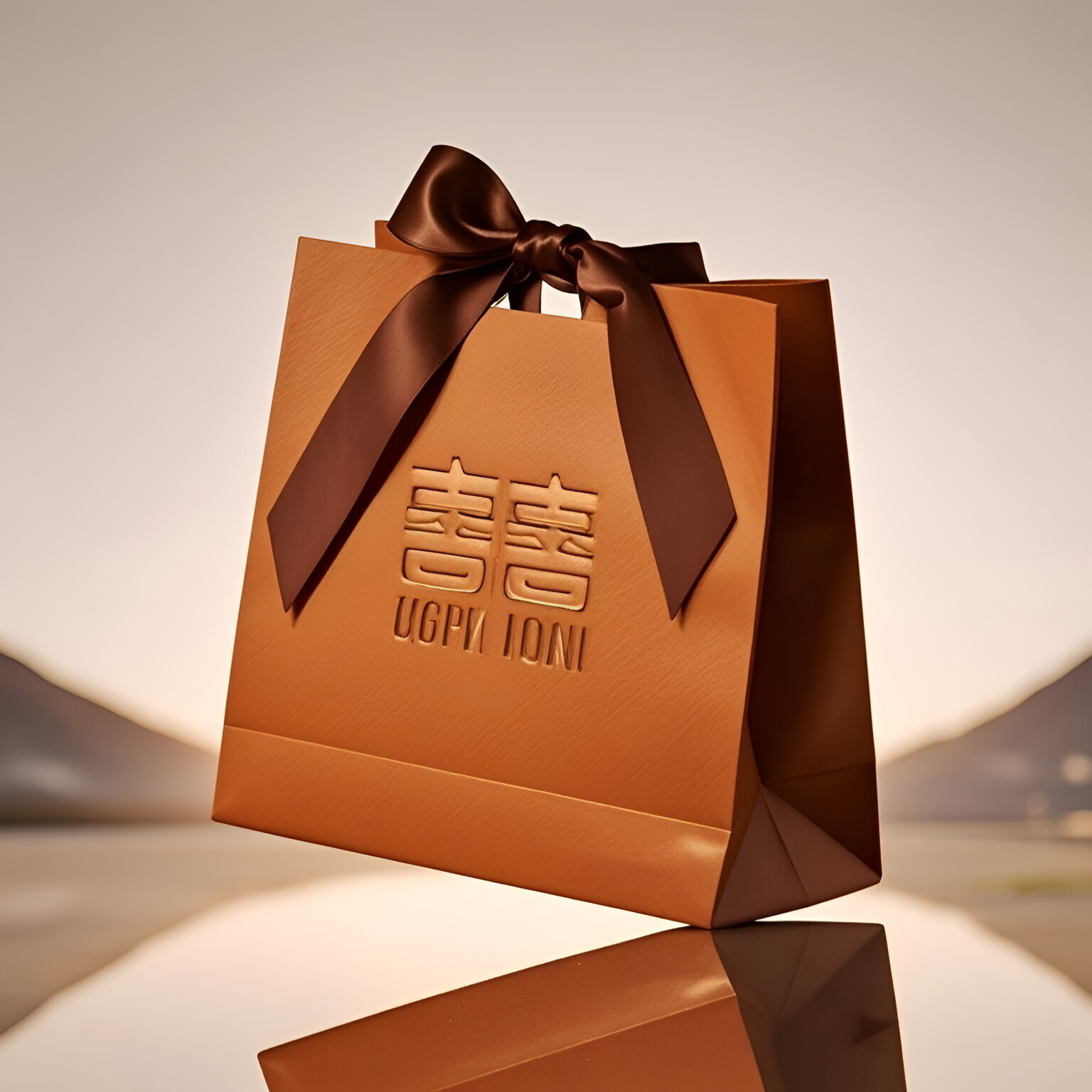 纸袋啶制手提袋礼品袋服装店礼品袋子轻奢高档A5白牛皮物流公婆