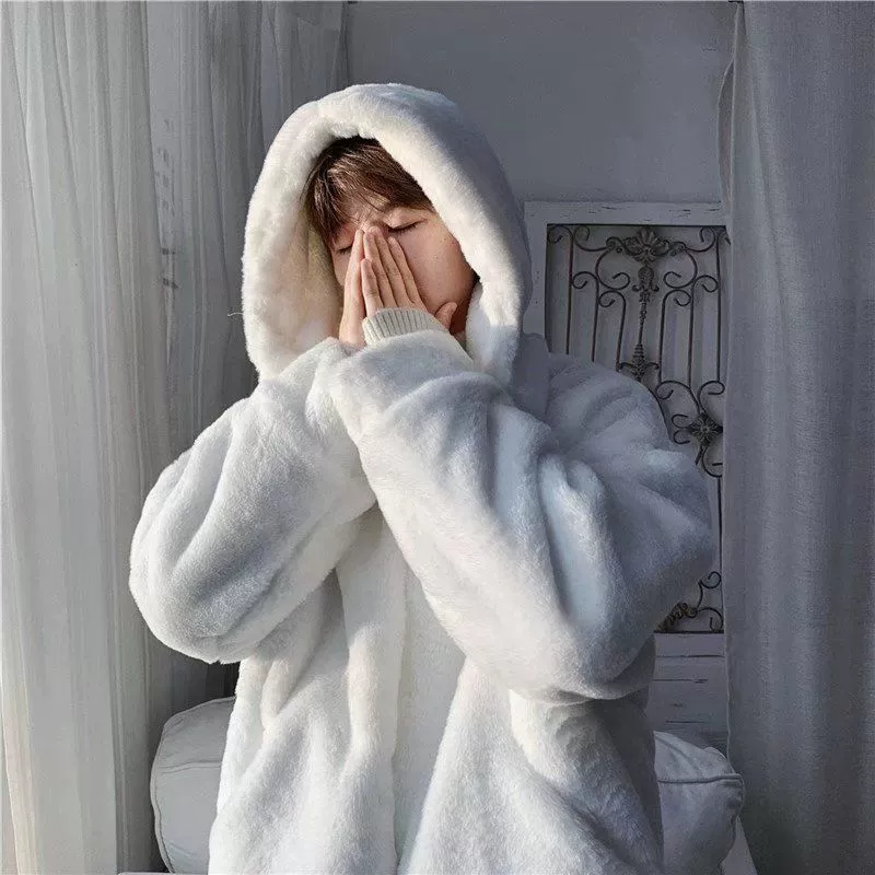 Цветной двусторонний велюровый демисезонный пуховик для любимого/любимой для отдыха