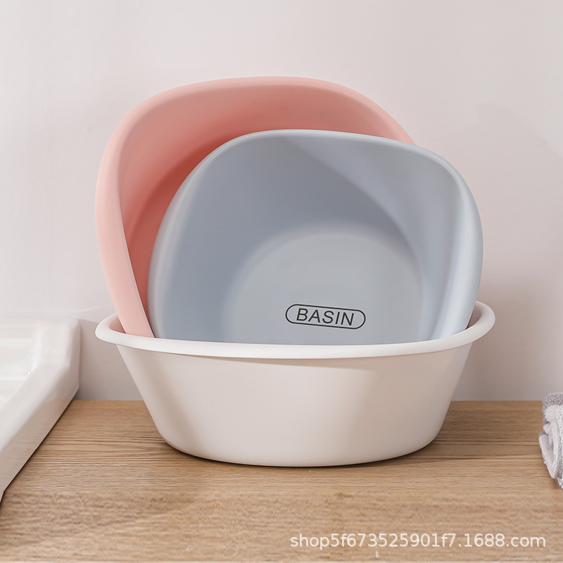 婴儿专用盆子磨砂卫生间防滑洗衣盆家用脸盆宿舍加厚塑料pp洗脸盆