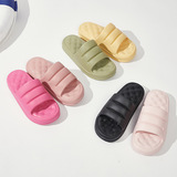 Тапочки, нескользящая обувь, летние слайдеры для влюбленных на платформе