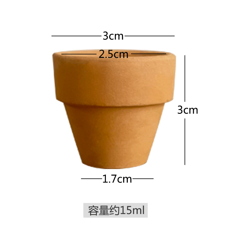 迷你袖珍红陶花盆植物低温多肉盆国际盆陶瓷多肉圆形吸水陶罐