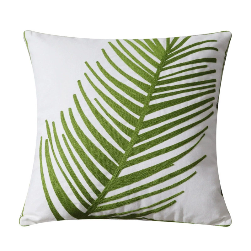 Towel, cloth for bed, tape, sofa, pillow, flowered, with embroidery