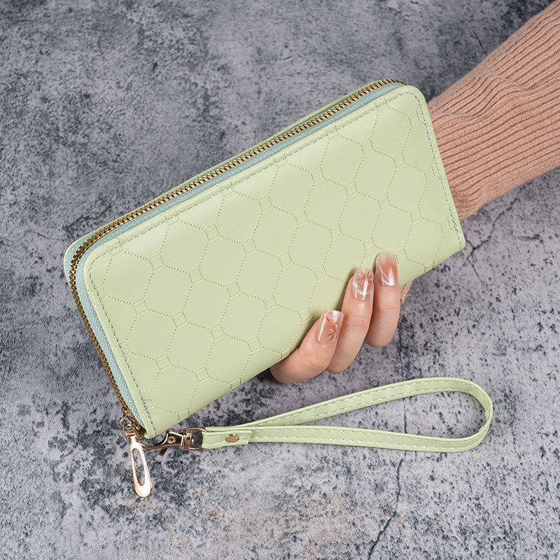 2024 nuevo bolso coreano lindo bolso de cambio largo gran capacidad damas multi-cremallera bolso de teléfono móvil para mujeres