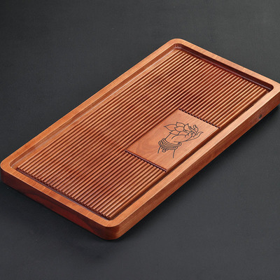 花梨木茶盘整块实木大小型号家用客厅排水中式茶台功夫茶具茶托盘|ms