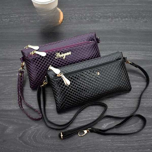 Bags for Women New Glossy Crossbody Women's Small Bag Simple Clutch Bag Korean Style Casual Mobile Phone Bag Street Stall Goods