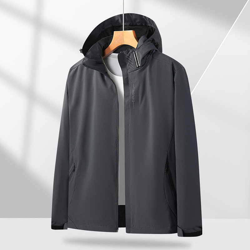 Pareja a prueba de viento, impermeable y resistente al desgaste al aire libre, chaqueta de trabajo, abrigo, abrigo de otoño y invierno, abrigo de ocio personalizado image 7