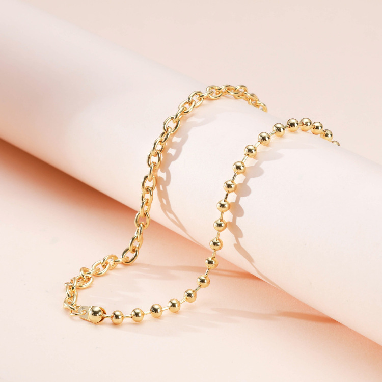 Pendentif En Forme De Coeur De Style Simple Petite Chaîne De Perles Rondes Collier Boucle Ot display picture 6