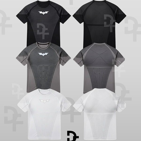 Youngla New Superman Men's T-Shirt Sports Fitness Quick-Drying Breathable Elastic Slim Short-Sleeved Training Top for Men