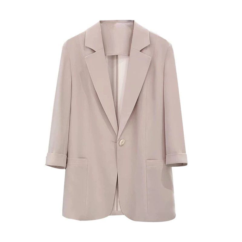 Summer thin fuchsia jacket, plus size, fitted