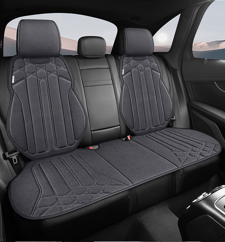 24 New Four Seasons General Motors Cushion Autumn and Winter Suede Saddle Cushion Seat Cushion Car Cushion Winter Plush Interior