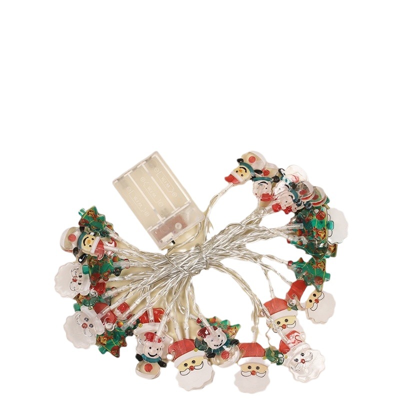 Nuevas luces navideñas transfronterizas, guirnaldas de luces LED, luces decorativas para exteriores, luces de ambiente, guirnaldas de luces para árboles de Navidad, decoración navideña, luces LED de colores