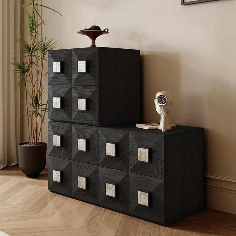 Gabinete combinado de módulo de estilo antiguo sala de estar armario de almacenamiento multifuncional sofá armario lateral estilo retrógrado francés mesa de cabezal de cama armario de televisión